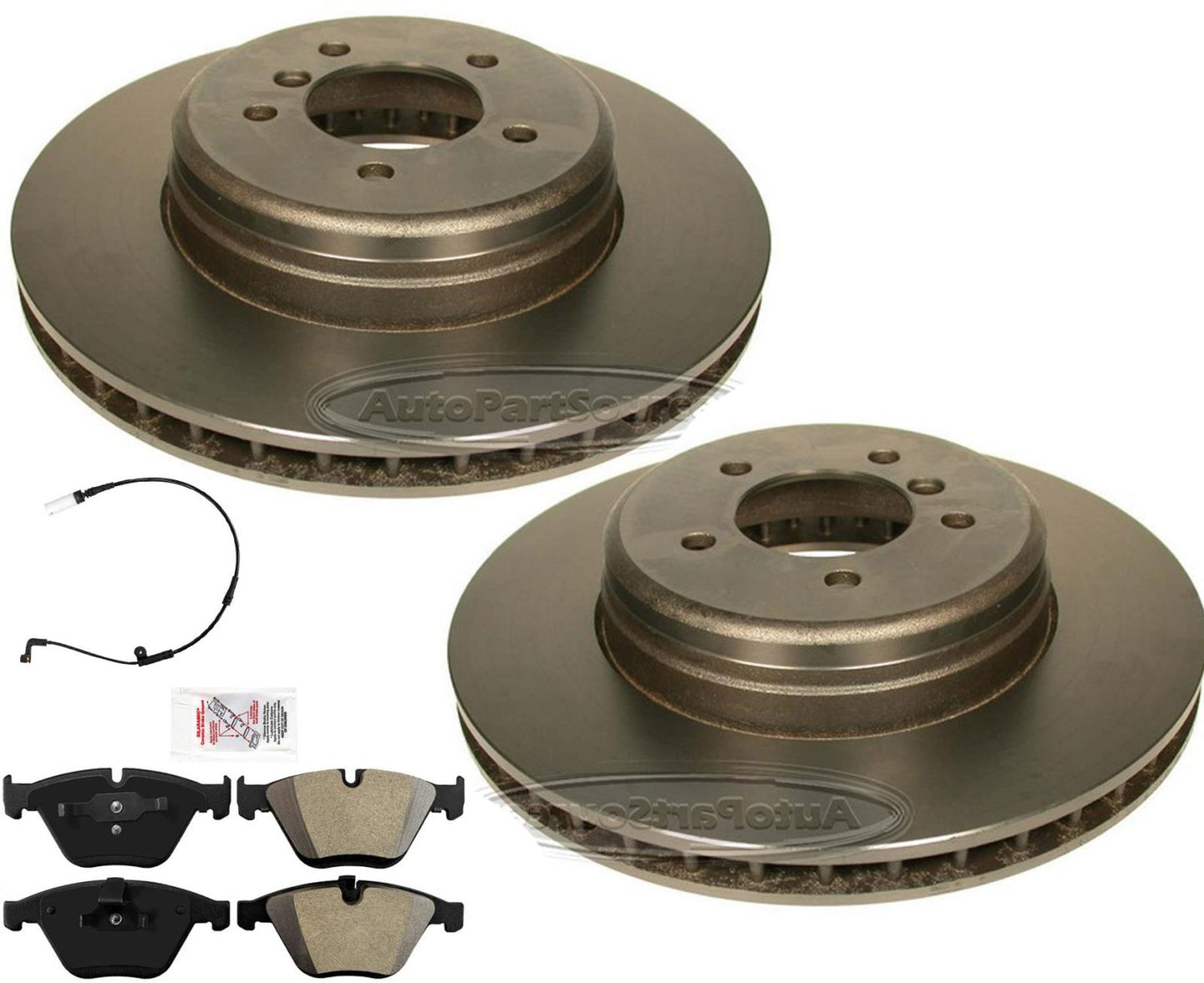 Performance Carbon Front Disc Brake Rotors Pads Sensor For BMW 550i 2006-2010