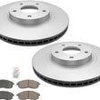 Front Coated Brake Rotors & Ceramic Pads for Nissan 350Z 2003-05 & Altima 02-06