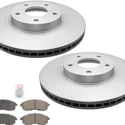Front Coated Brake Rotors & Ceramic Pads for Nissan 350Z 2003-05 & Altima 02-06