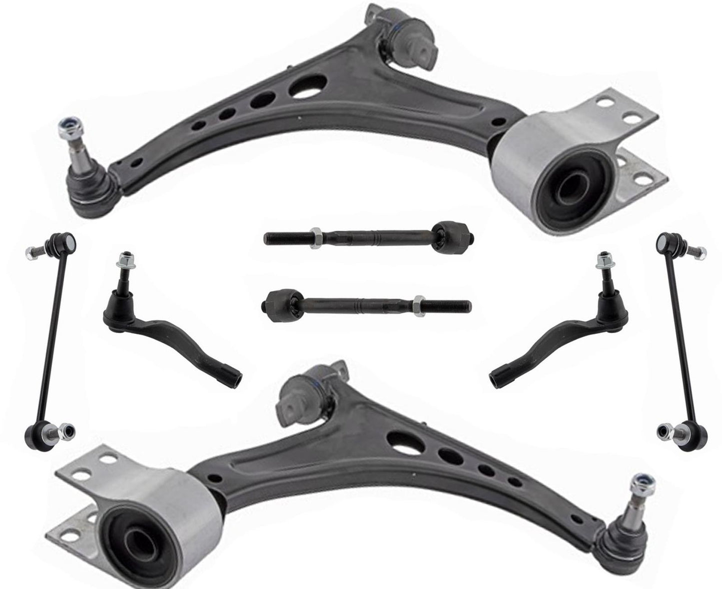 Front Lower Control Arms Sway Bar Links & Tie Rods For Chevrolet Malibu 16-2023