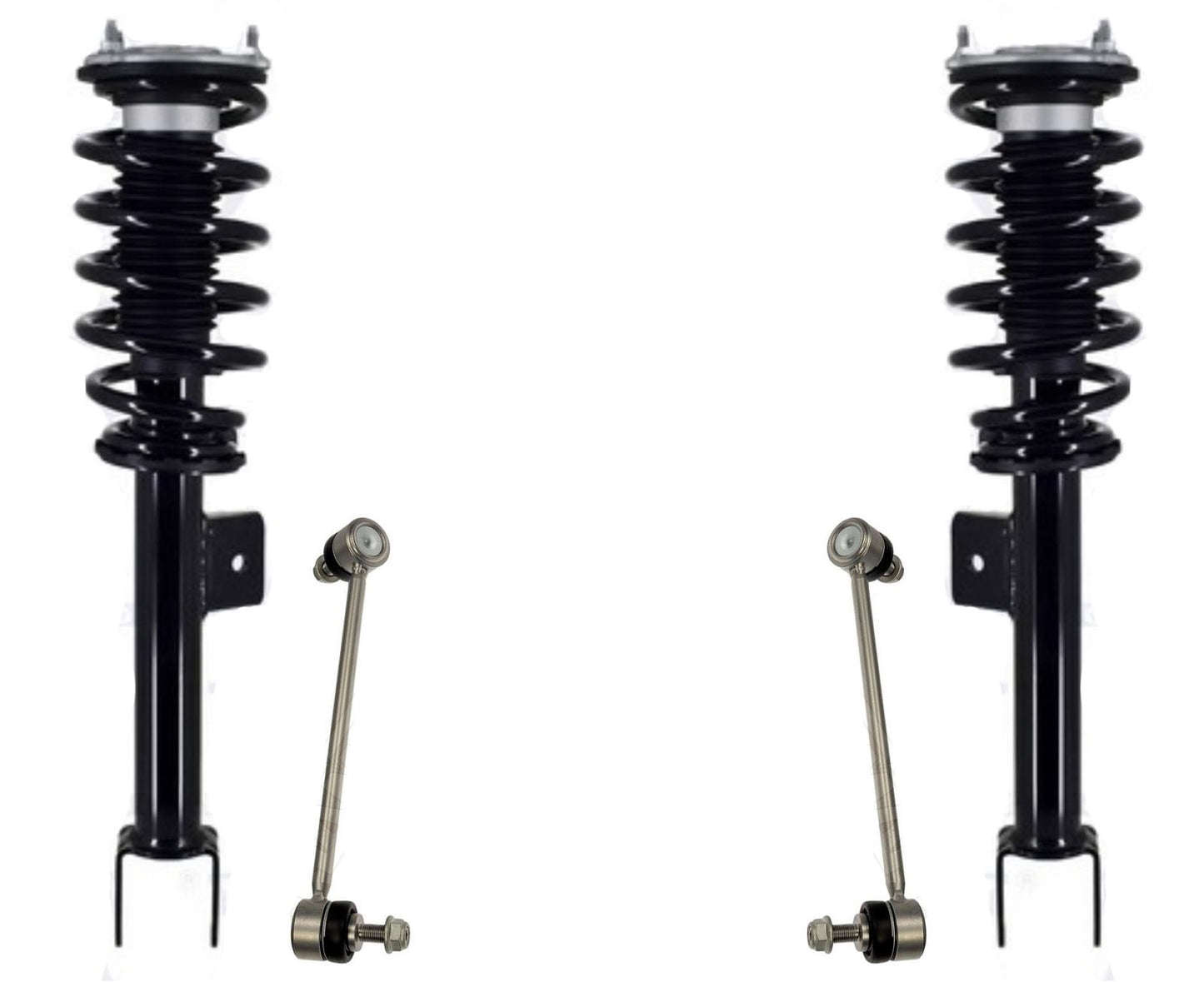 Front Struts W/ Coil Spring & Links For Tesla 3 Rear Wheel Drive 2017-2023