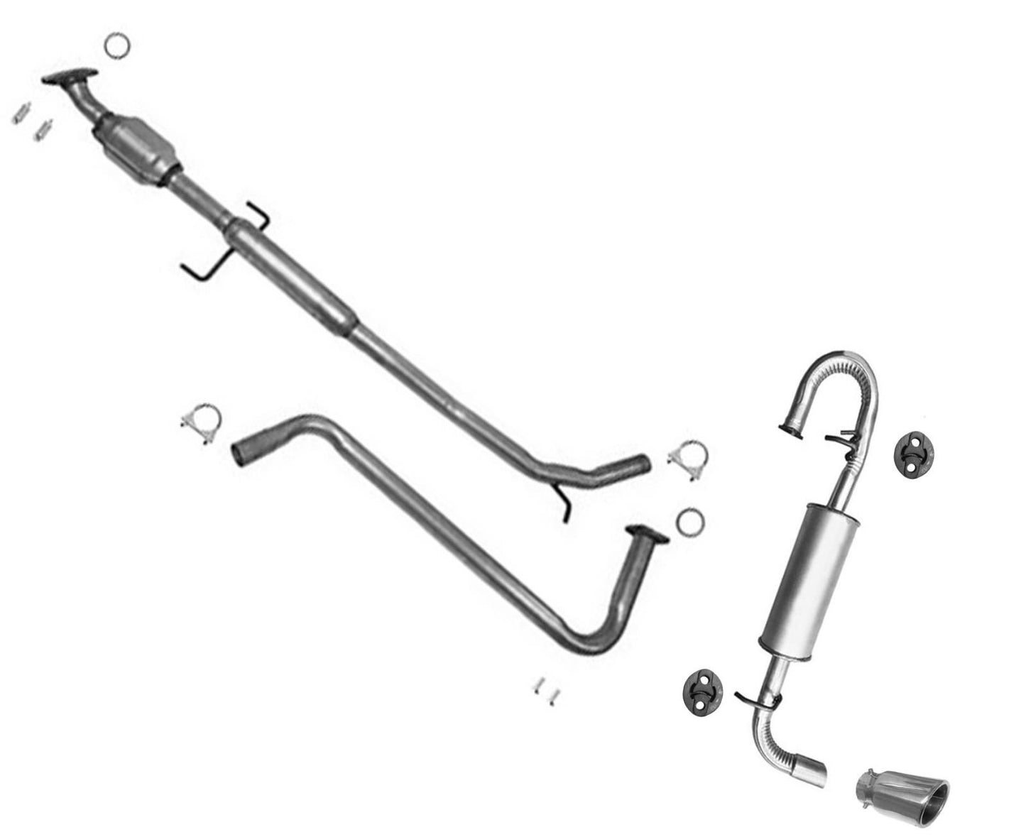 CARB Catalytic Converter Resonator & Muffler Exhaust System For Scion TC 11-2013
