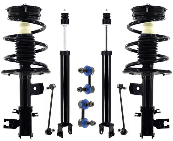 Front Complete Struts & Rear Shocks & Sway Bar Links For Nissan Maxima 16-2018