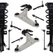 Front Complete Strut Lower Control Arms Tie Rods & Links For Ford Edge 15-2021