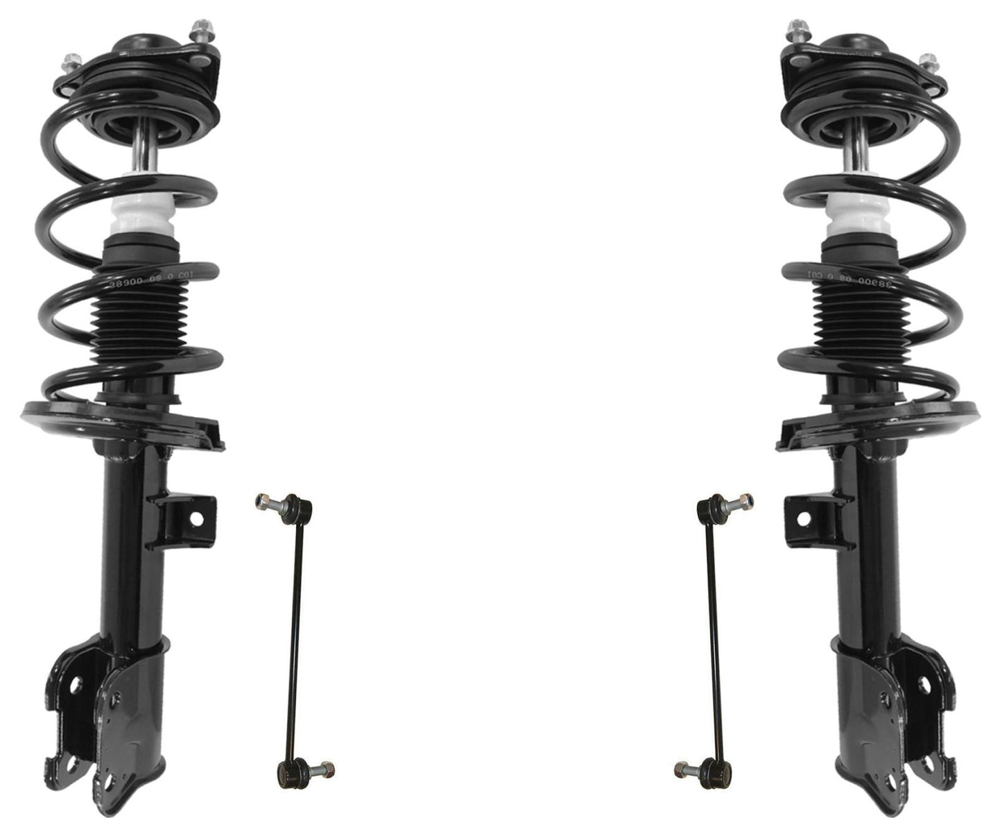 Front Complete Struts Assembly & Sway Bar Links For Hyundai Santa Fe 2013-2018