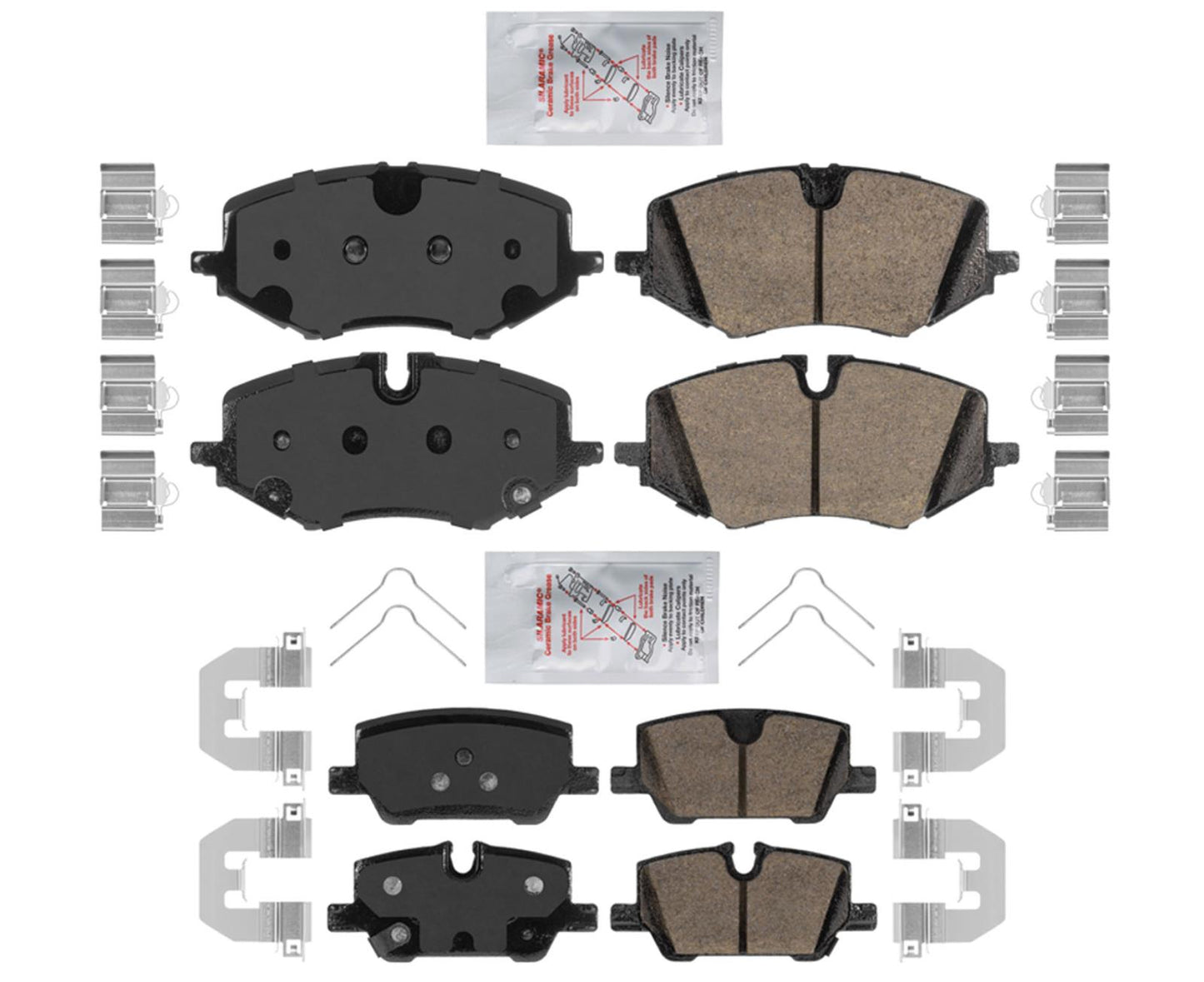Hardware de pastillas de freno de cerámica AmeriPro delanteras y traseras para Buick Encore GX 2020-2023