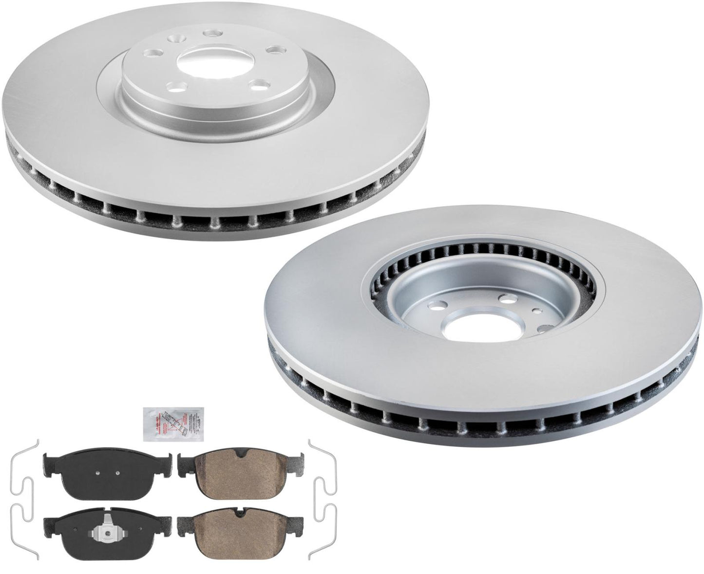 Pastillas de freno de disco de rotores de freno delantero revestidos GEO para Volvo S60 V60 XC40 19-21