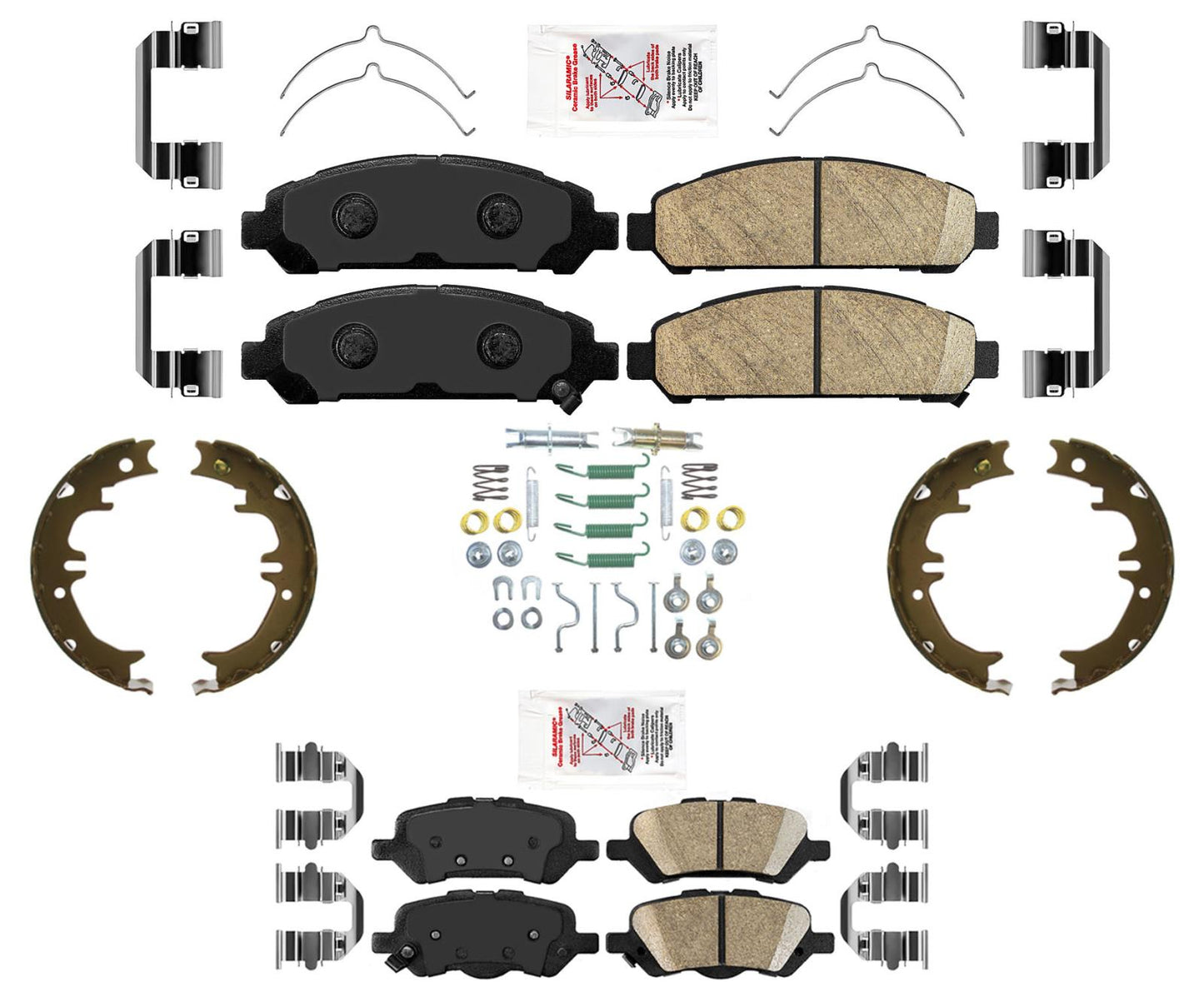 Pastillas de freno de disco de cerámica Prem, herrajes para zapatos de estacionamiento para Toyota Venza 2009-2016
