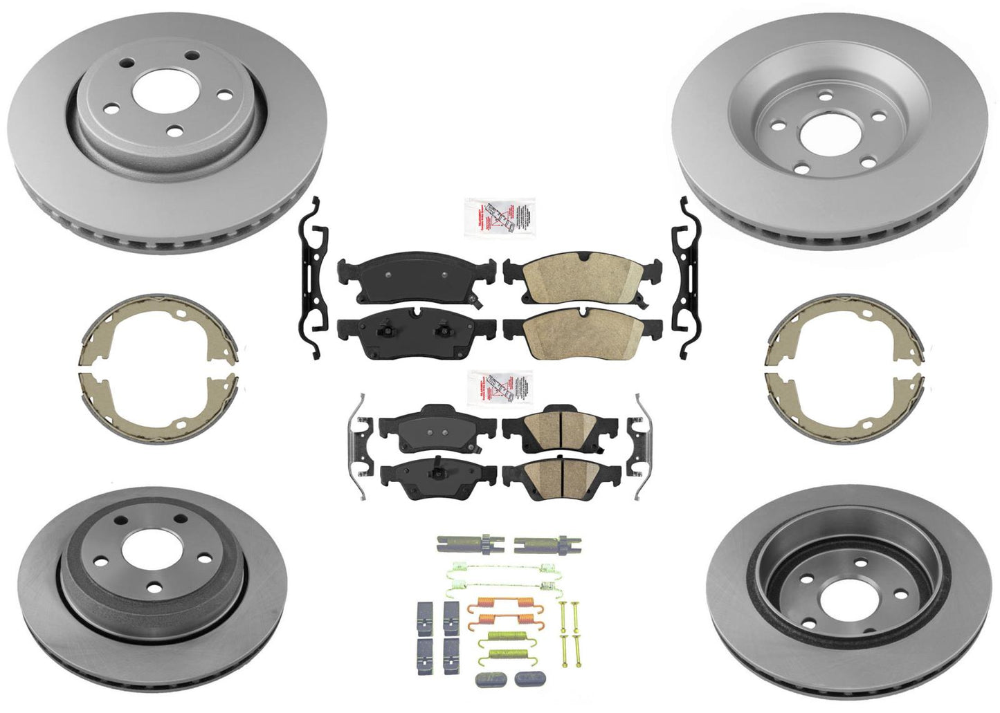 Larger 350MM Disc Brake Rotors and Brake Pads for Jeep GRAND CHEROKEE 11-16