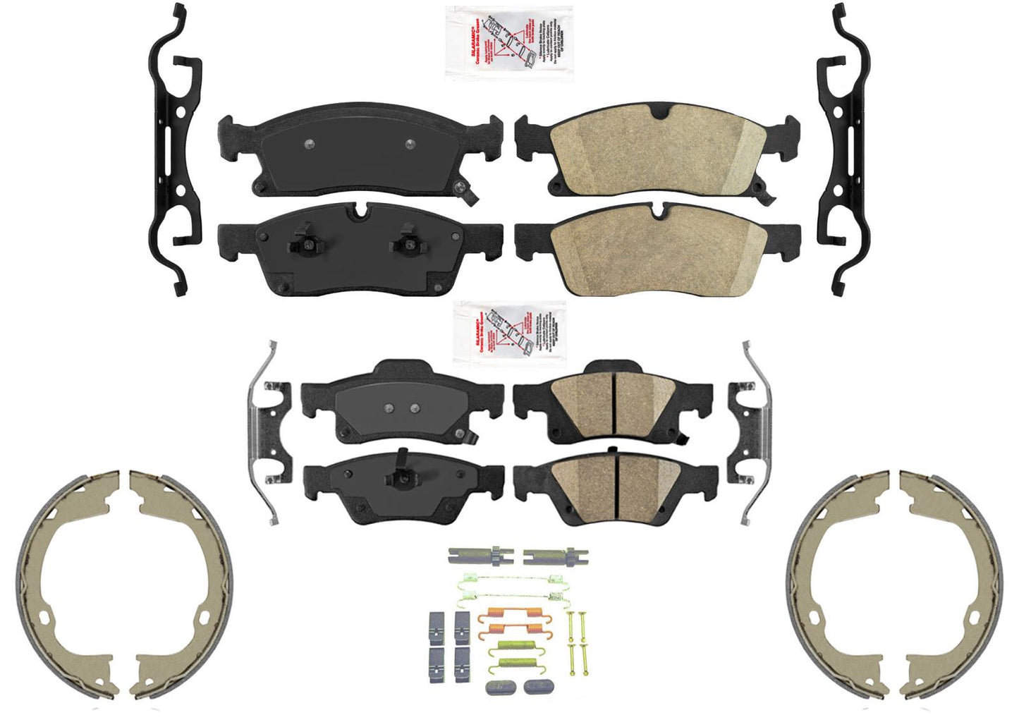Larger 350MM Disc Brake Pads Parking Shoes for Jeep GRAND CHEROKEE 2011-2016
