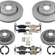 For Jeep GRAND CHEROKEE 2017-2021 Larger 350MM Disc Brake Rotors & Brake Pads