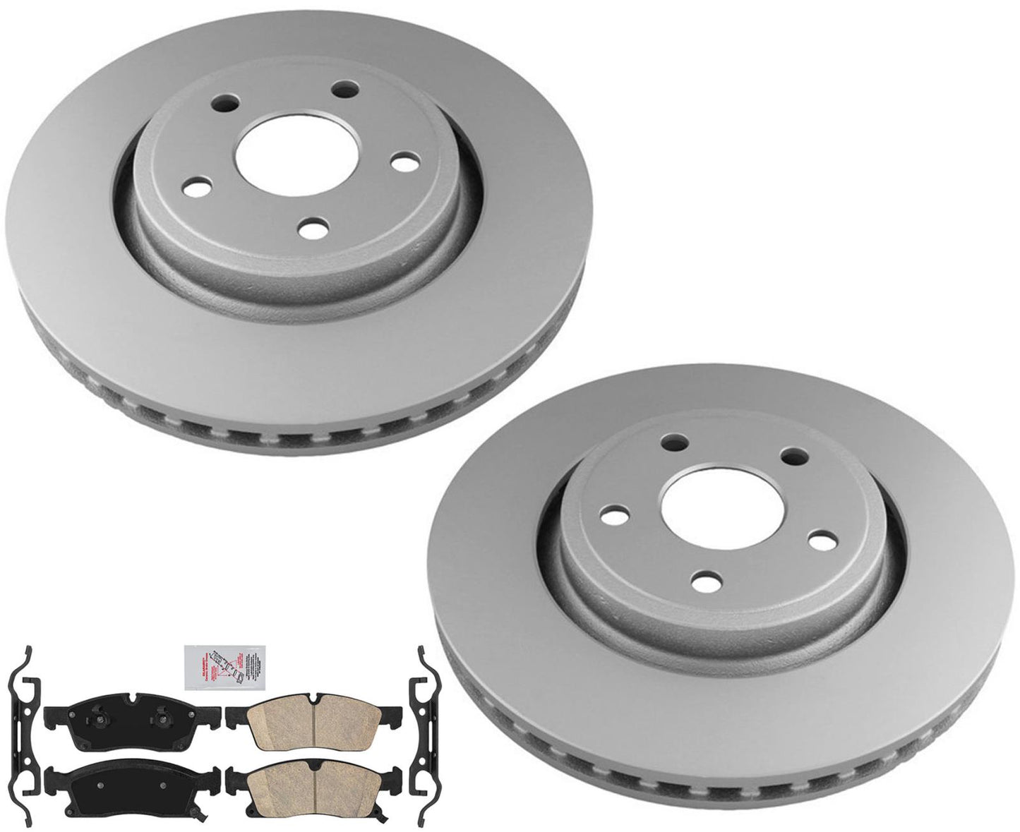 For Jeep GRAND CHEROKEE 17-21 Larger 350MM Disc Brake Rotors and Brake Pads