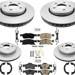 For Jeep Grand Cherokee 2011-15 Standard 330MM Disc Brake Rotors and Brake Pads
