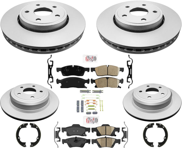 For Jeep Grand Cherokee 2011-15 Standard 330MM Disc Brake Rotors and Brake Pads