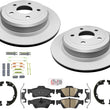 For Jeep GRAND CHEROKEE 11-21 Rear Solid 330MM Disc Brake Rotors and Brake Pads