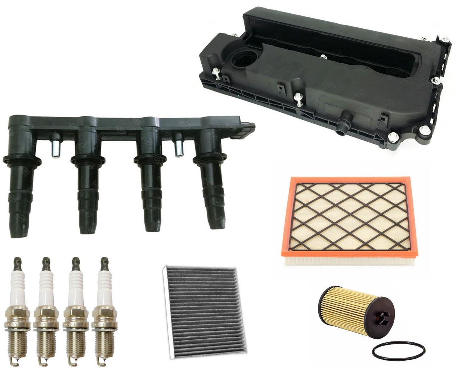 Bobinas de encendido, bujías, tapa de válvula y filtros para Chevrolet Cruze 1.8L 11-16