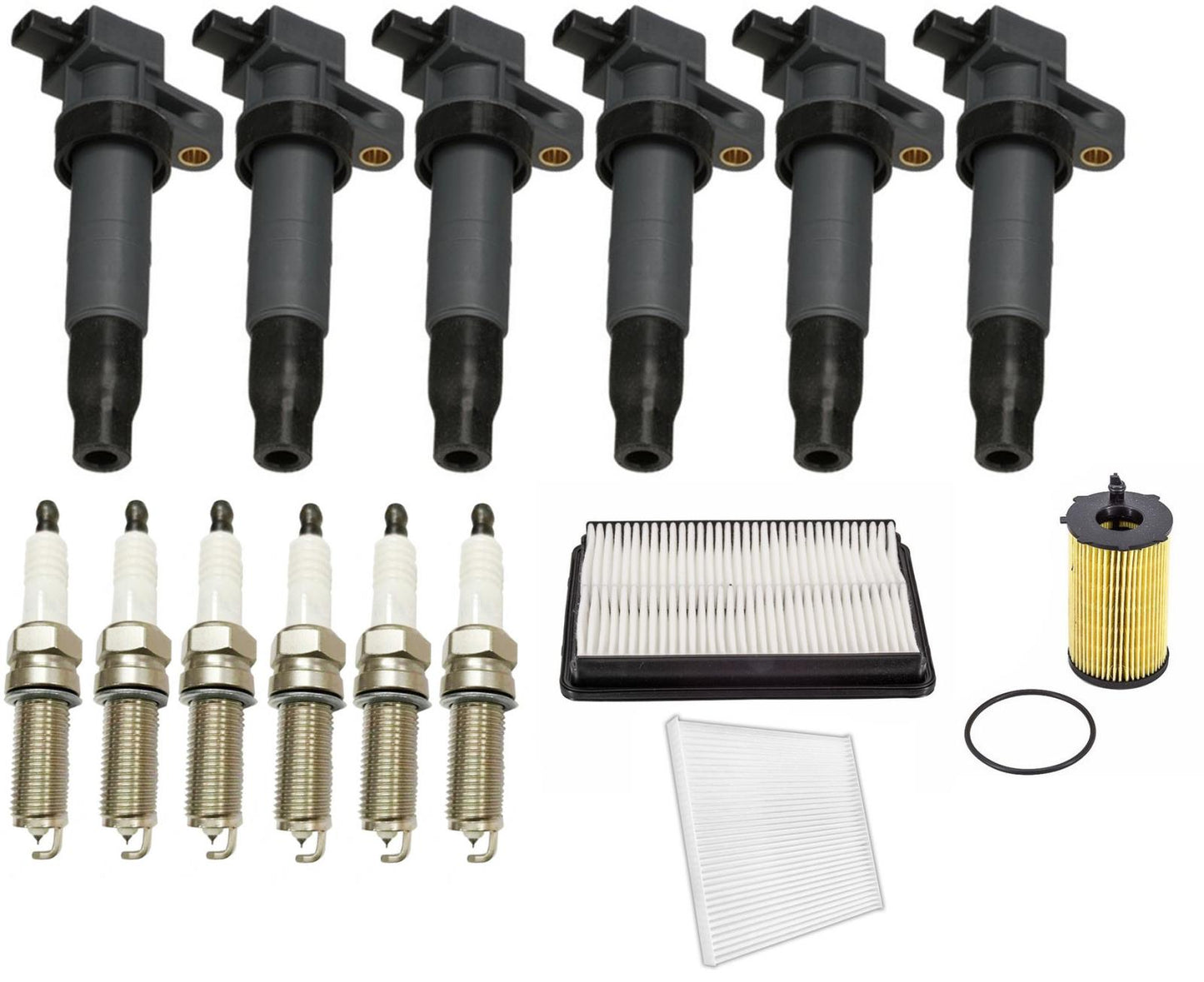 Bobinas de encendido directo, bujías y filtros para Hyundai Santa Fe 3.3L 2013-2018
