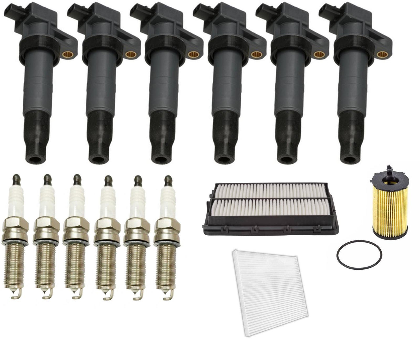 Bobinas de encendido directo, bujías y filtros para Kia Sedona 2015-2017 3.3L