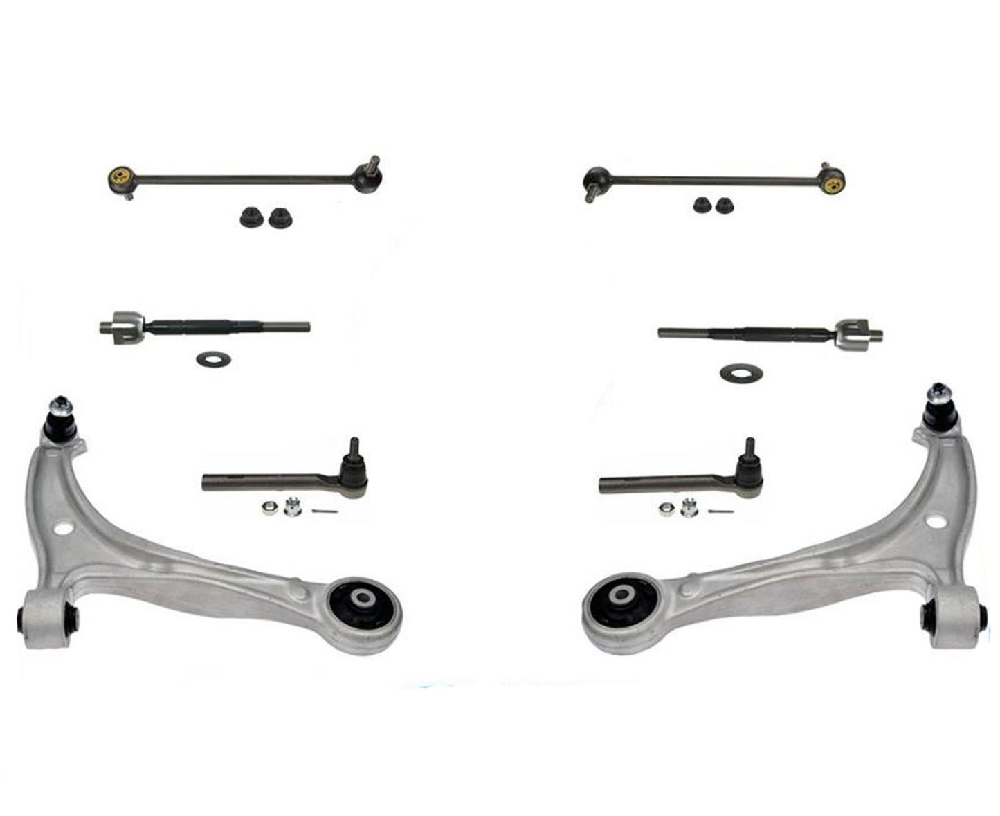 Front Lower Control Arms Ball Joints Tie Rods Sway Bar for Honda Odyssey 07-10