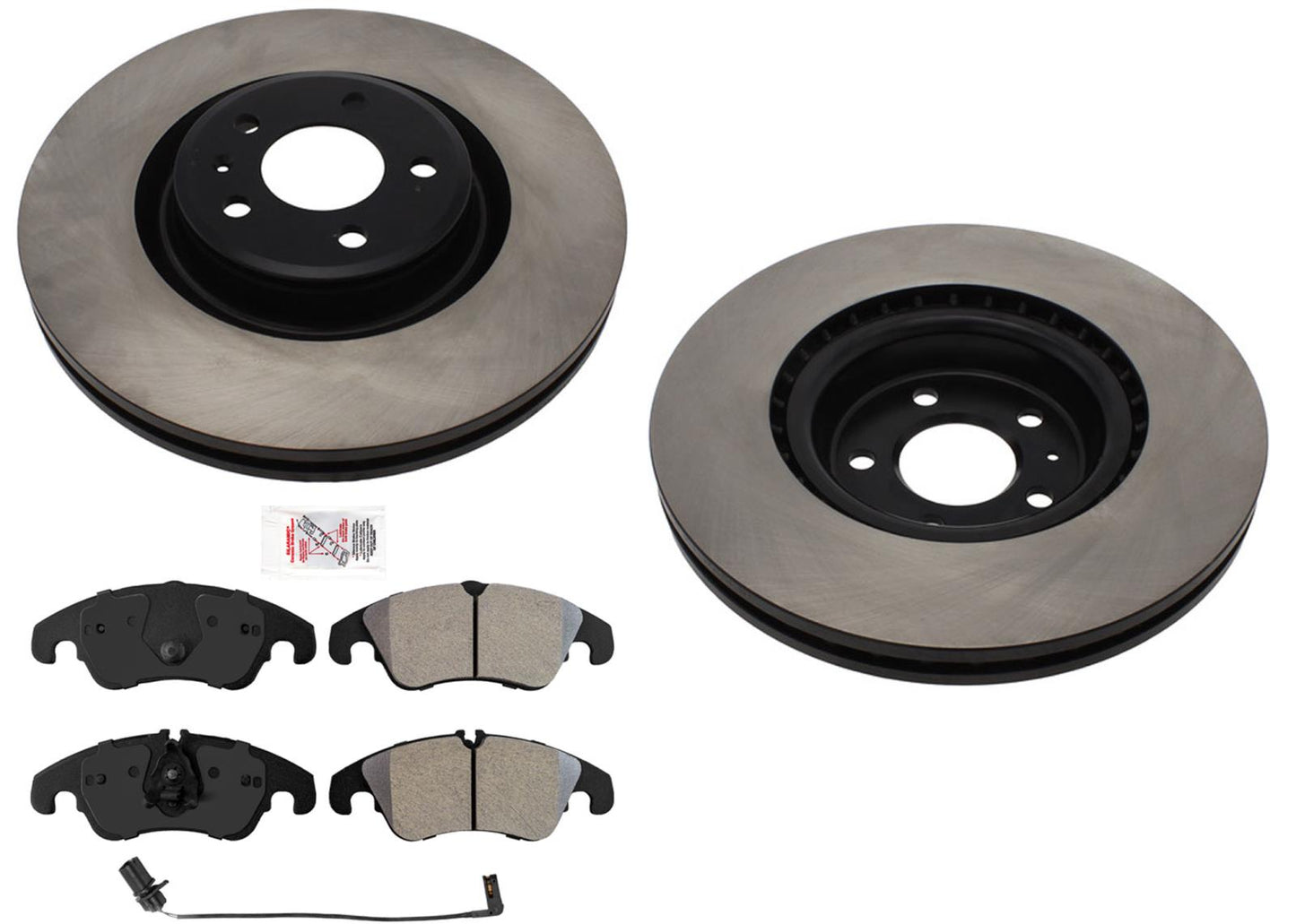 Pastillas de rotores de freno de disco delantero de carbono para pinzas TRW de 345 mm Audi A6 Quattro 16-18