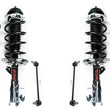 Front Struts W/ Coil Spring Assembly & Sway Bar Links For Honda Insight 10-2014