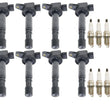 Bobinas de encendido directo y bujías de platino para Range Rover 4.2L 4.4L 2006-09