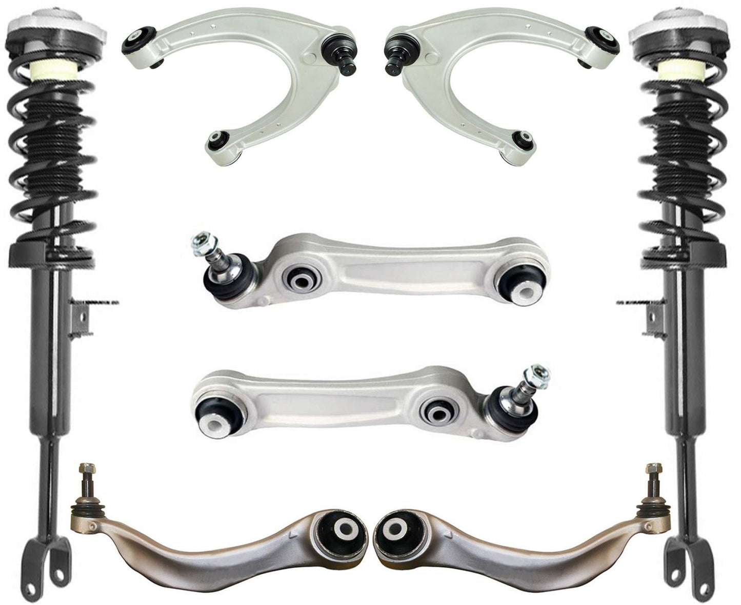 Front Complete Struts & Control Arms For BMW 528i 2011-16 Rear Wheel Drive