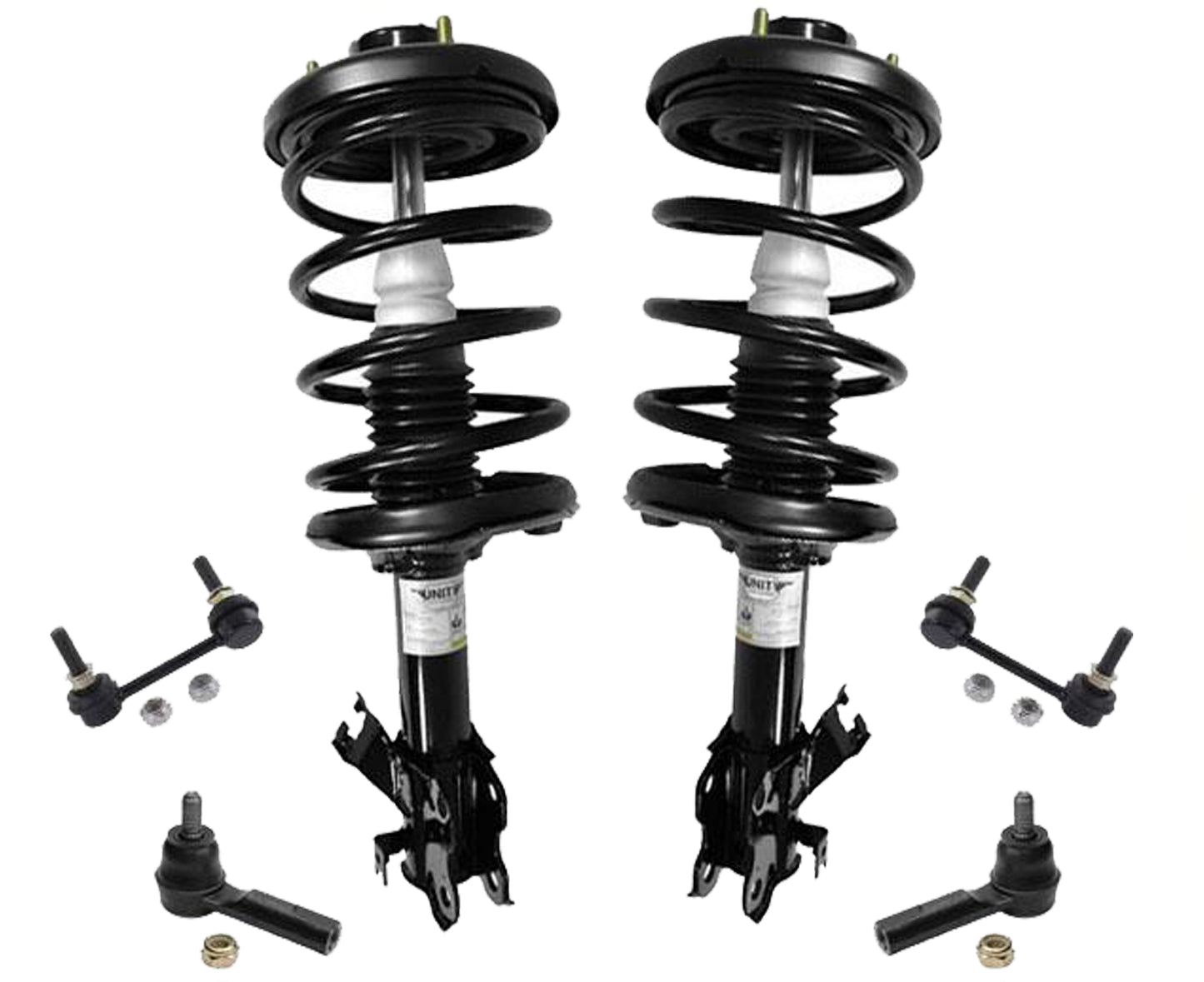 Front Complete Struts Tie Rods & Links For Nissan Maxima & Infiniti I30 00-01