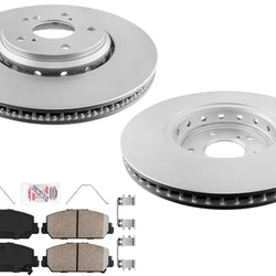 Front GEO Coated Disc Brake Rotors Disc Brake Pads For Acura ILX  2017-2018