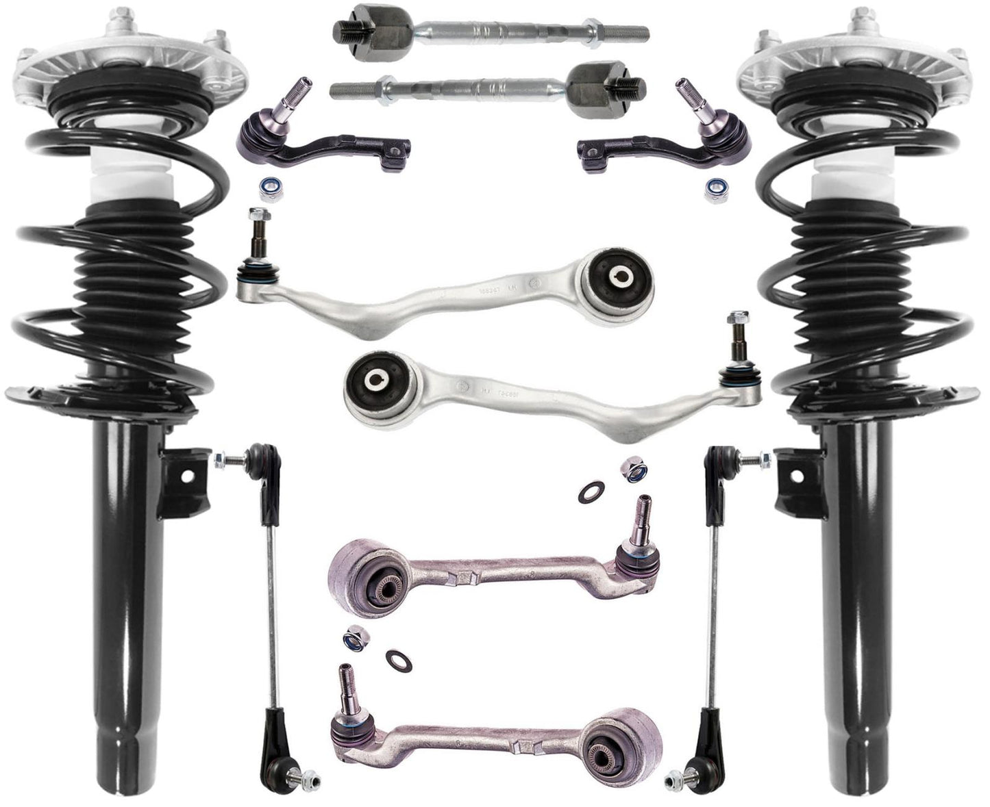 Brazos de control de puntales delanteros, varillas de amarre y enlace para BMW 328i con tracción trasera 2012-16