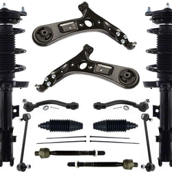 Front Complete Struts Lower Control Arms Tie Rods & Links For Kia Soul 14-2019