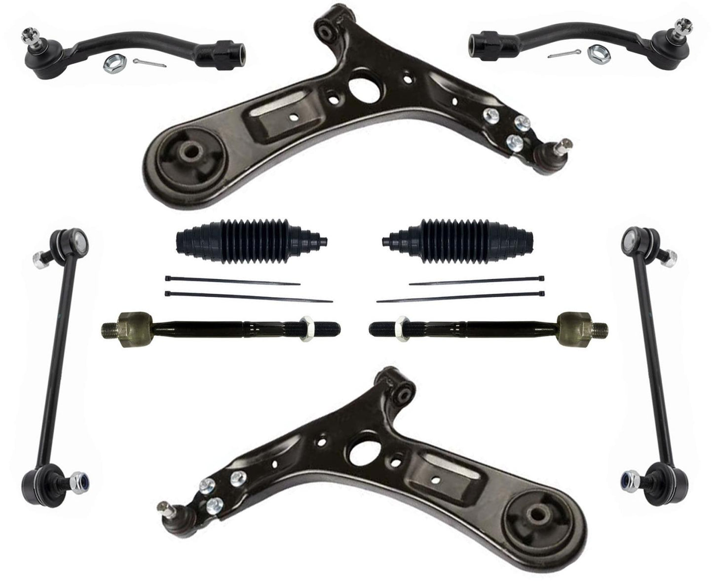 Brazos de control inferiores delanteros, rótulas, tirantes y enlaces para Kia Soul 2014-2019