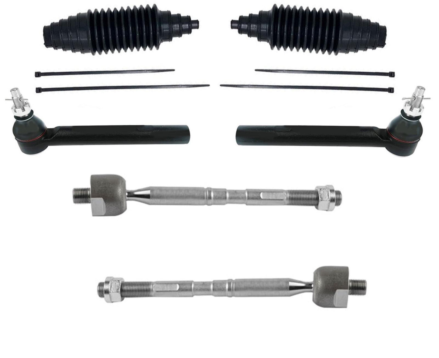 Front Inner & Outer Tie Rods & Boots For Lexus RX350 RX450H 2016-2021