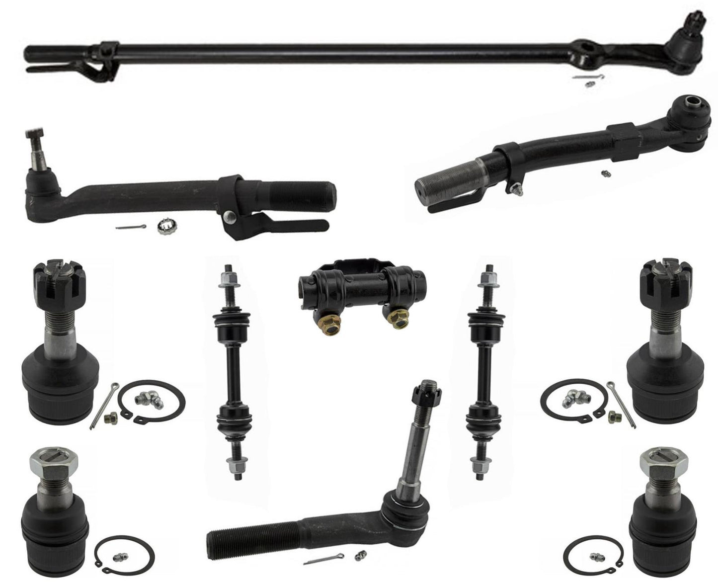 Outer Tie Rod Ends Drag Link For Ford F250 Super Duty 4 Wheel Drive 2011-2016