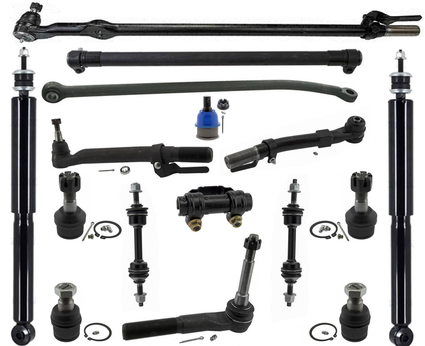 Outer Tie Rod Drag Link Track Bar For Ford F250 Super Duty 4 Wheel Drive 17-22