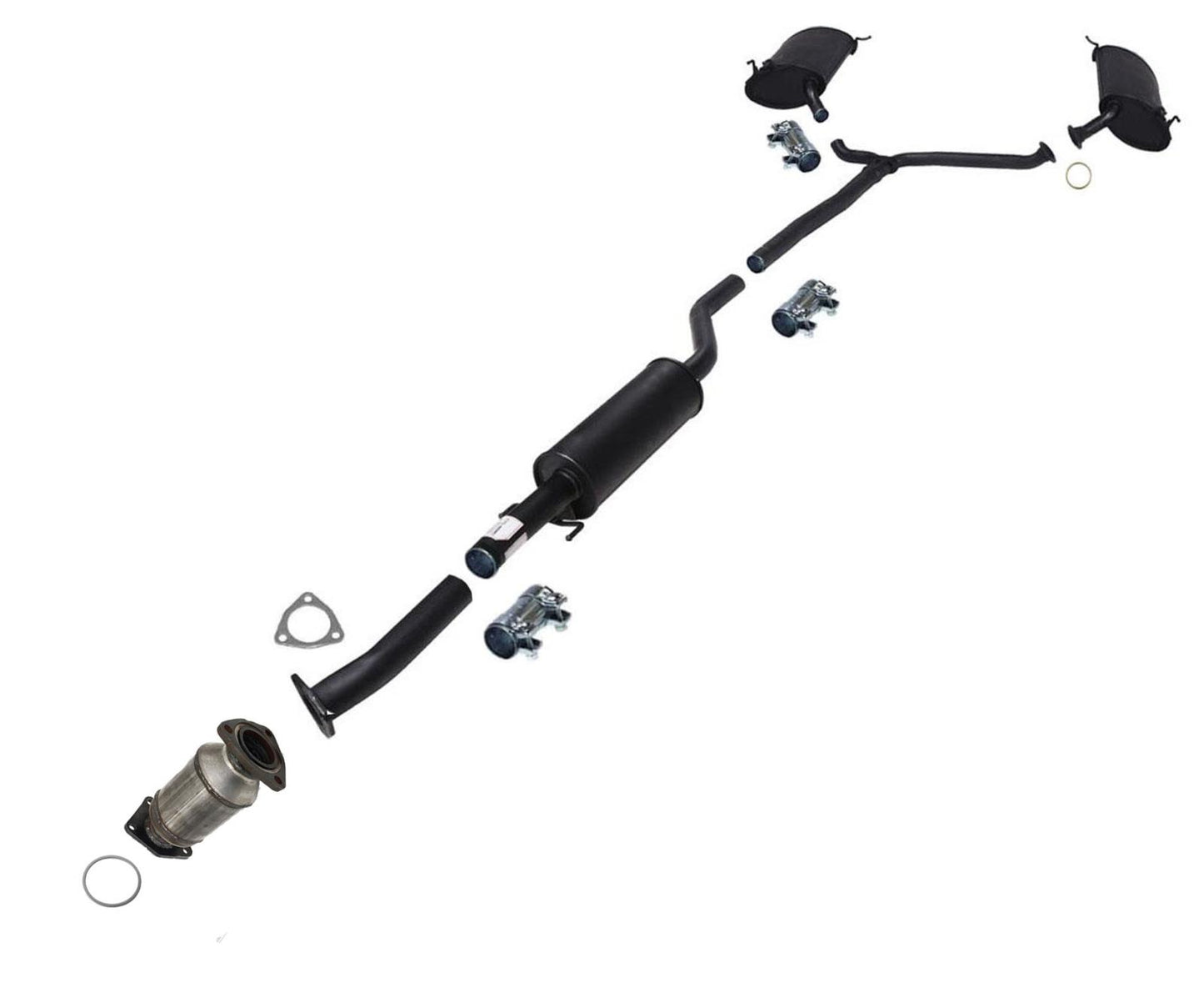 Resonador y silenciadores del convertidor del sistema de escape para Acura TSX 2.4L Sedan 09-14