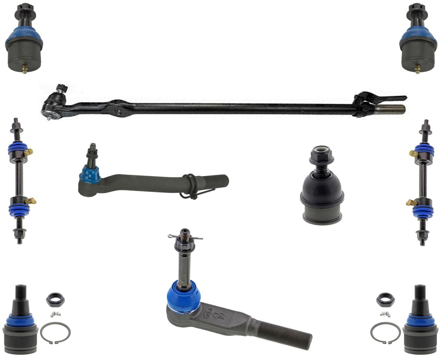 Enlaces de arrastre, rótulas, varillas de amarre para Ford F450 F550 Cab y chasis 2011-2019