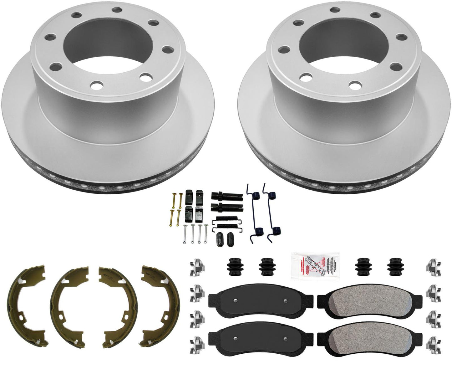 Off Road Performance Coated Disc Brake Rotors Brake Pads For Ford F-250 08-12