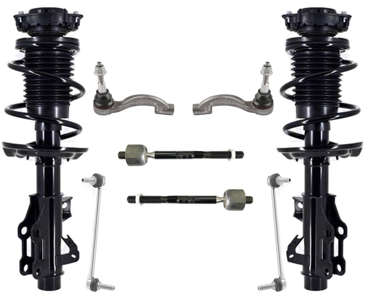 Front Complete Struts Tie Rods & Links For Camaro SS 16-22 W/O Variable Damping