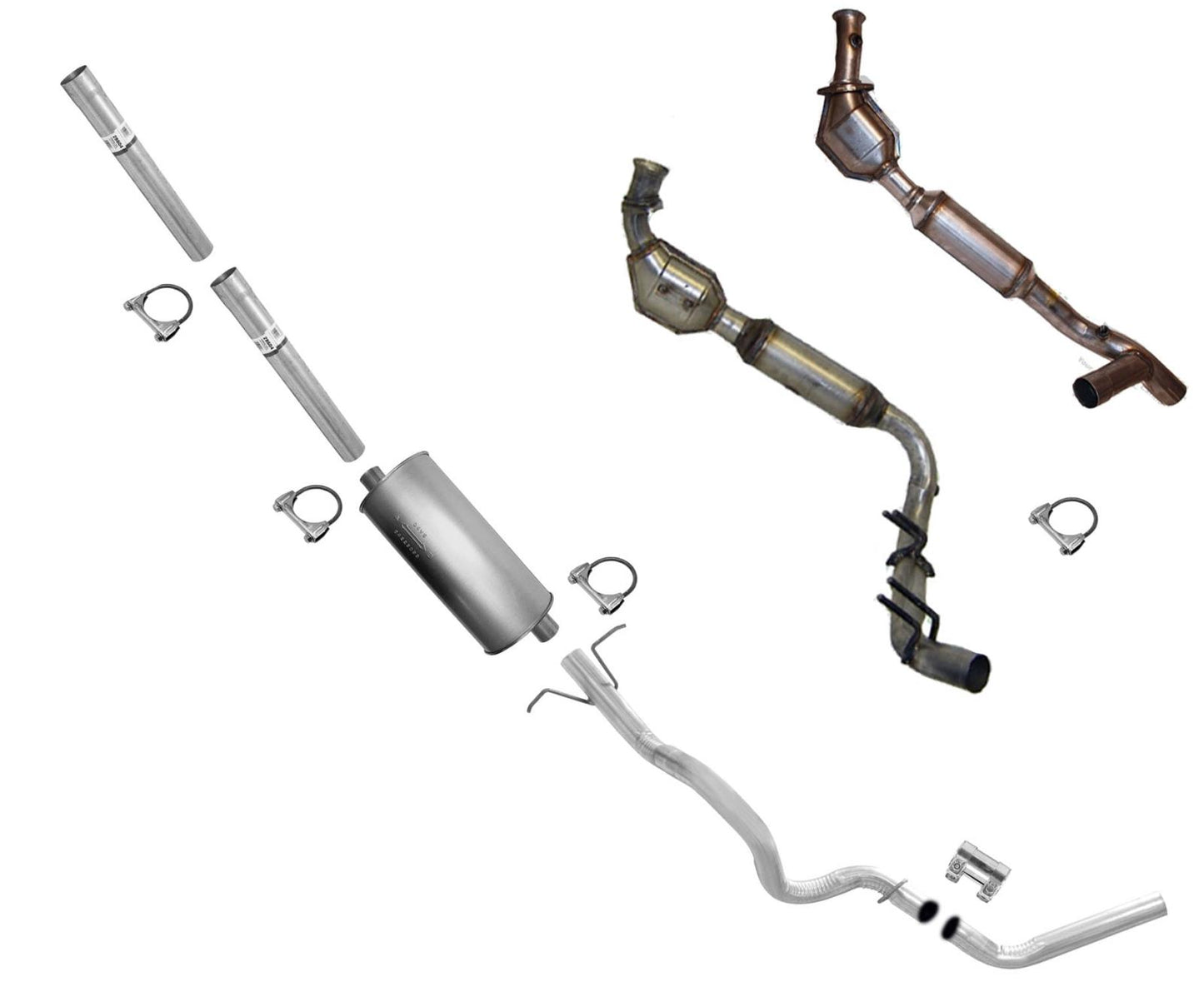 99-00 5.4L 4x4 F150 4R100 Trans D & P Lado 2 Convertidor catalítico LLAME AL CLIENTE