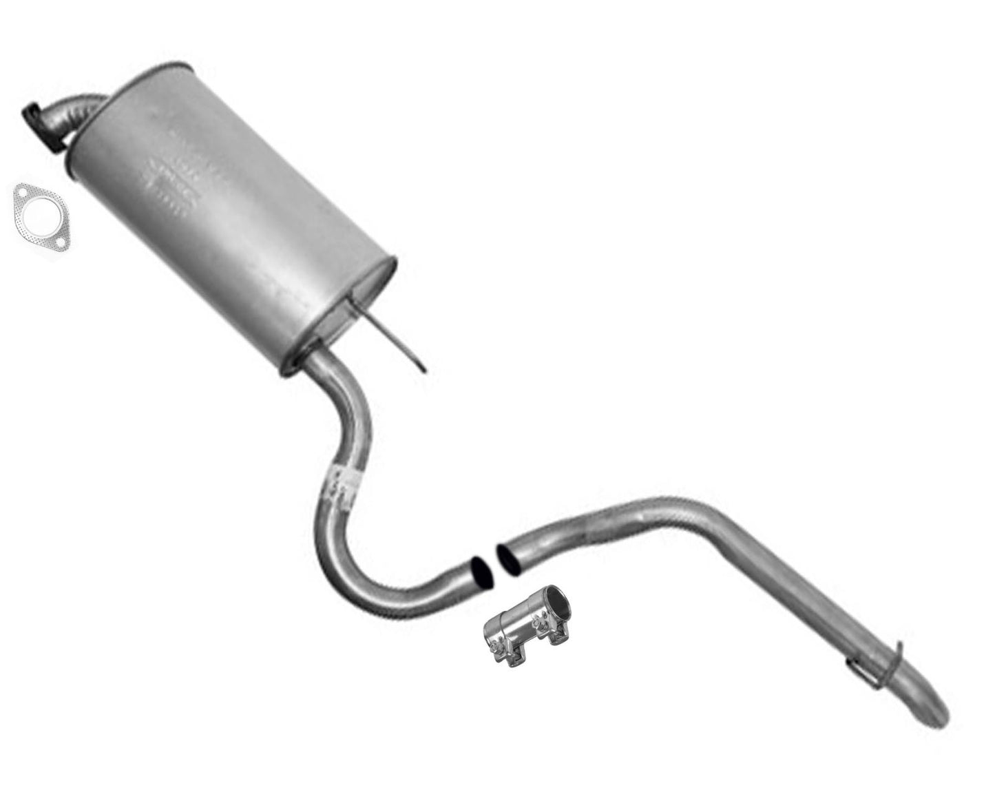 Rear Muffler With Tail Pipe & Gasket For Hyundai Elantra 2006-2012