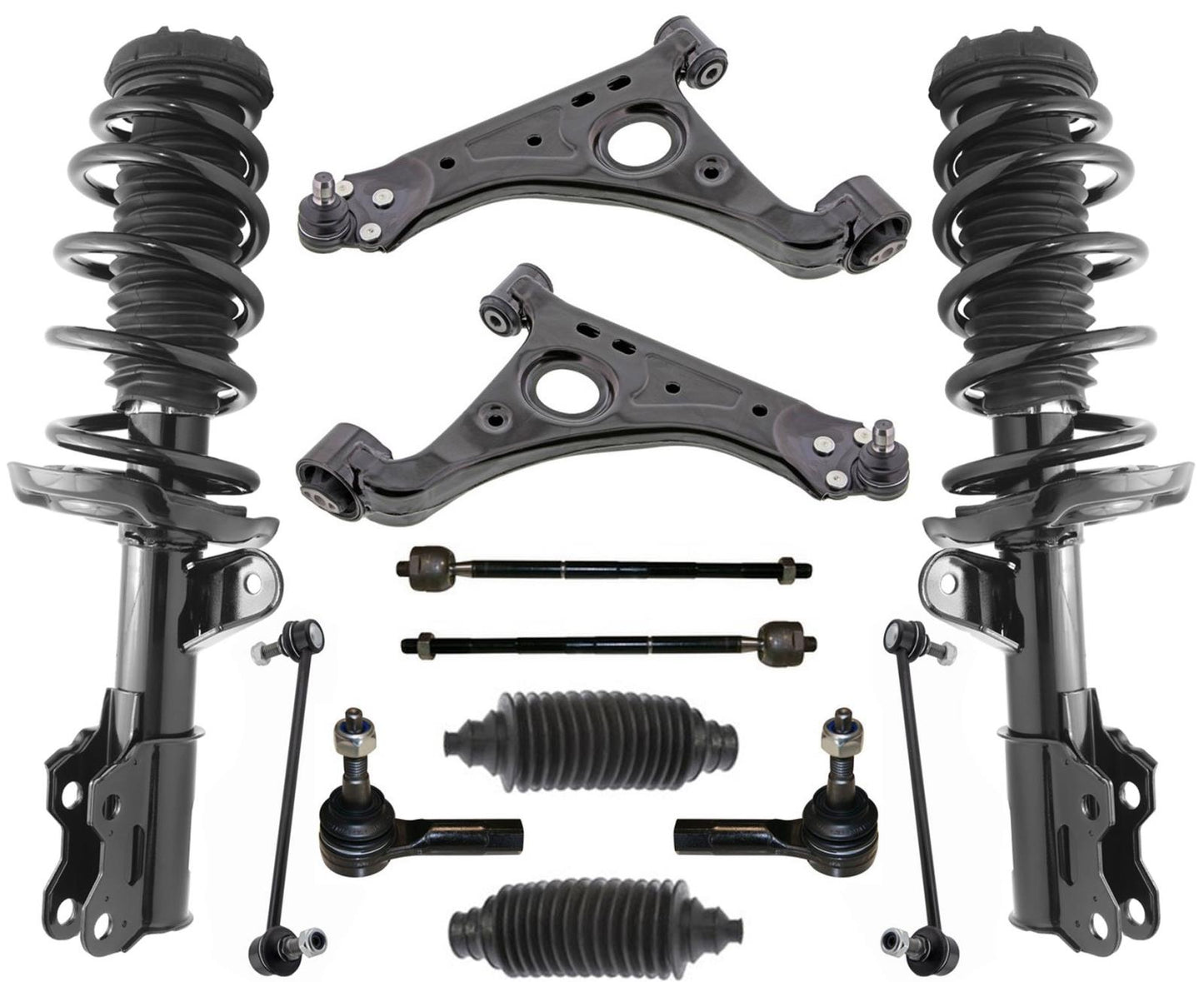 Brazos de control de puntales delanteros, tirantes y enlaces para Trax All Wheel Drive 2013-2022