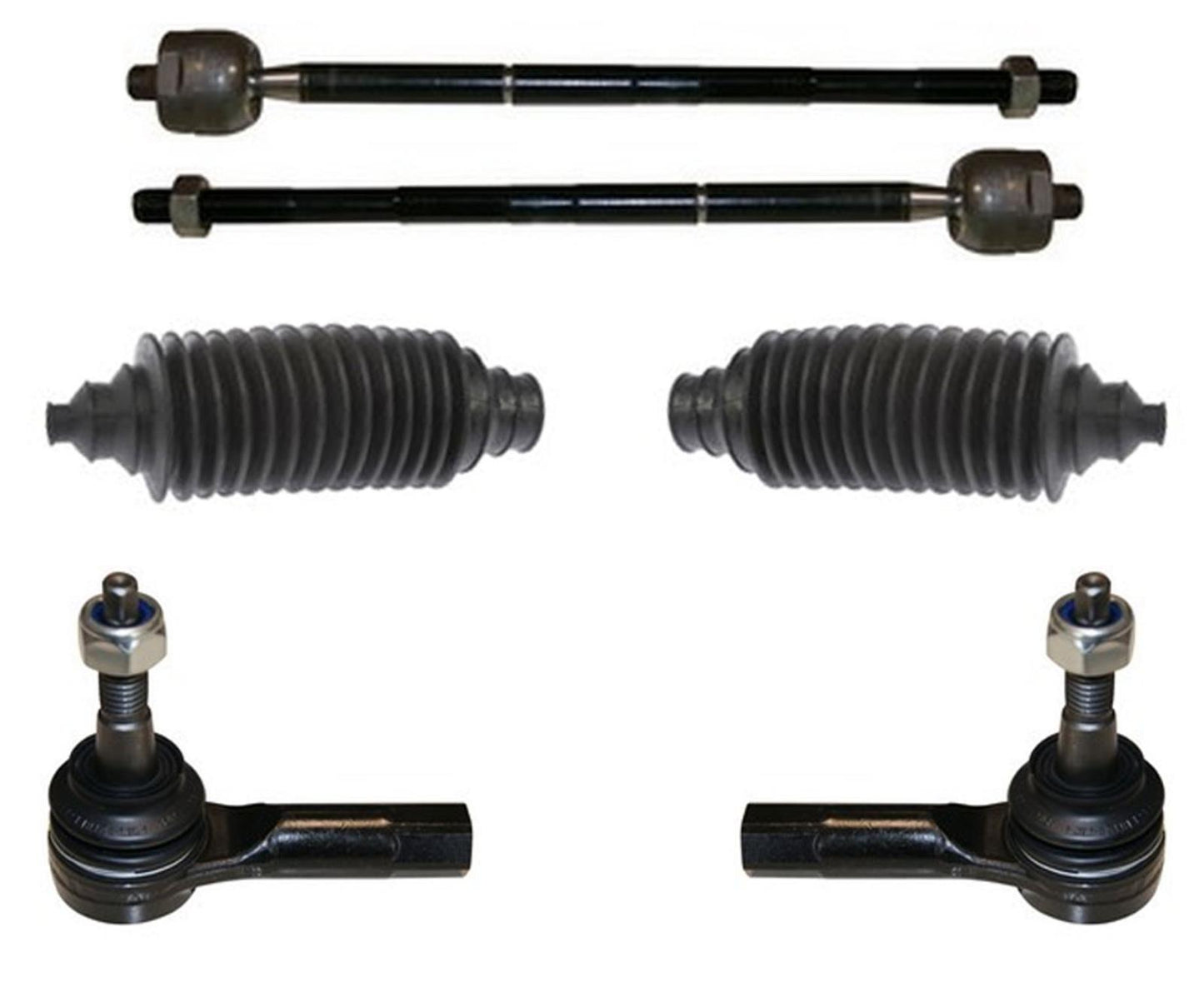 Front Inner & Outer Tie Rods & Boots For Chevrolet Trax 2013 2014 2015 2016 2022
