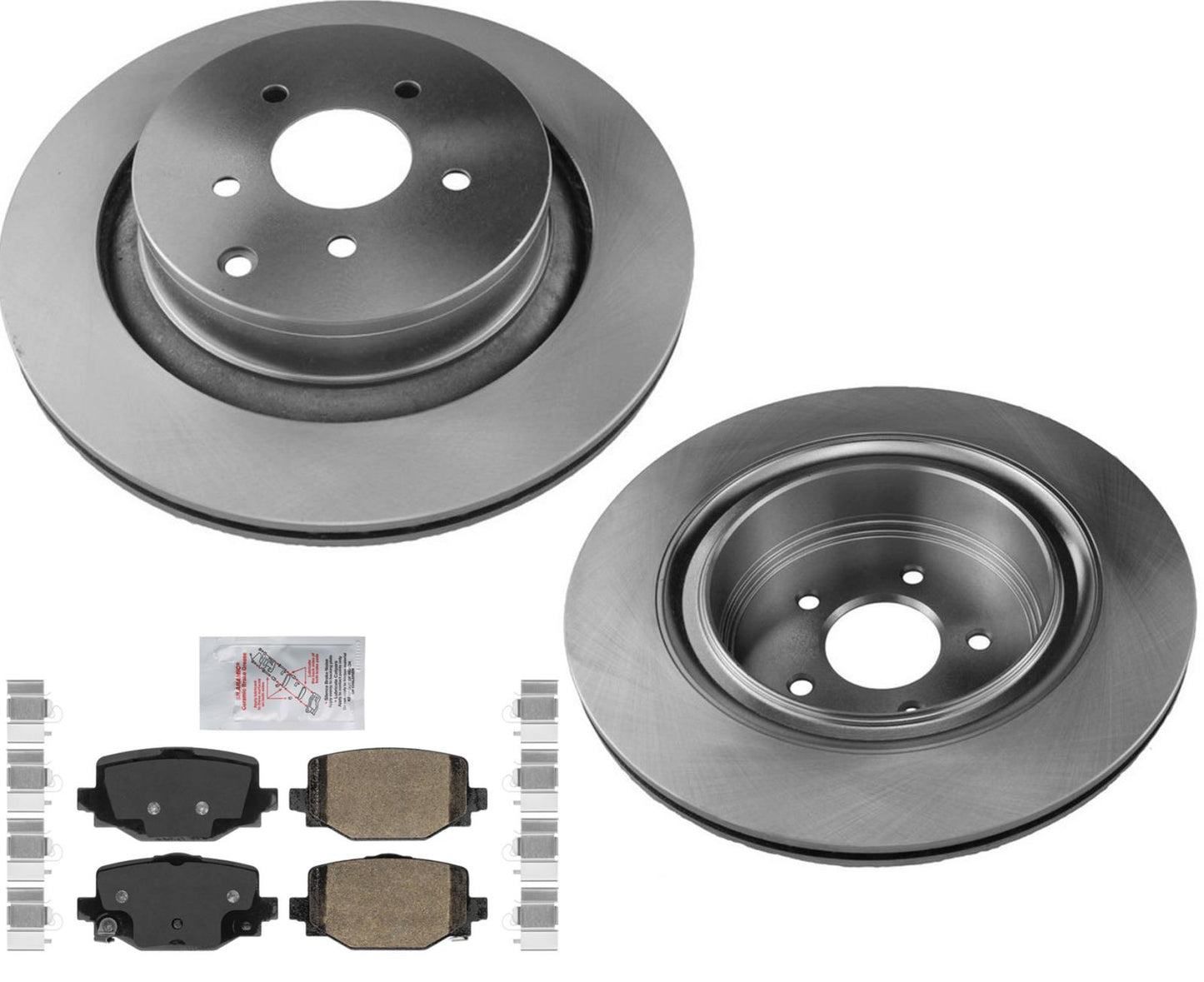 REAR Disc Brake Rotors Ceramic Brake Pads for 2019-2022 Infiniti QX50