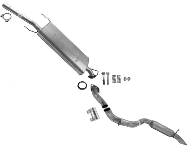 For 2006-2012 Toyota Rav4 2.4L 2.5L Muffler Resonator & Tail Pipe Exhaust System