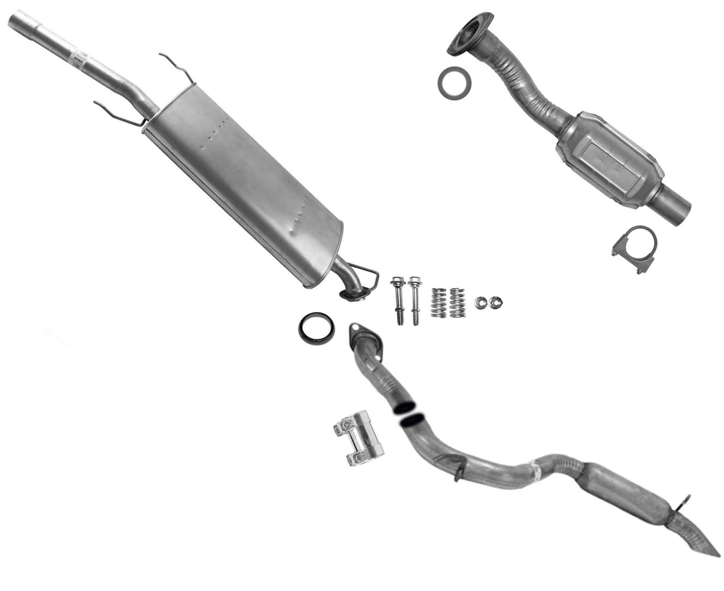 Se adapta al tubo y silenciador del sistema de escape del convertidor catalítico Rav4 2.4L 2.5L 06-12