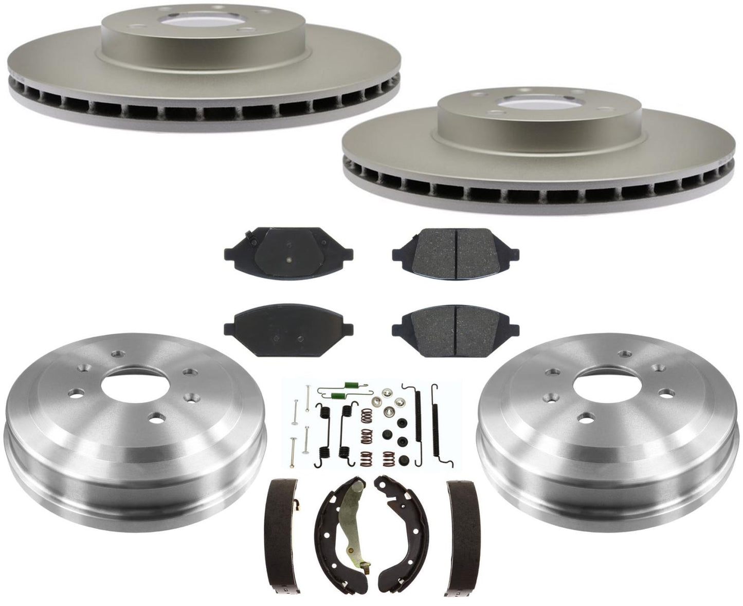 Improved Coated Brake Rotors Ceramic Pads for Chevrolet Spark Gas 2016-2022