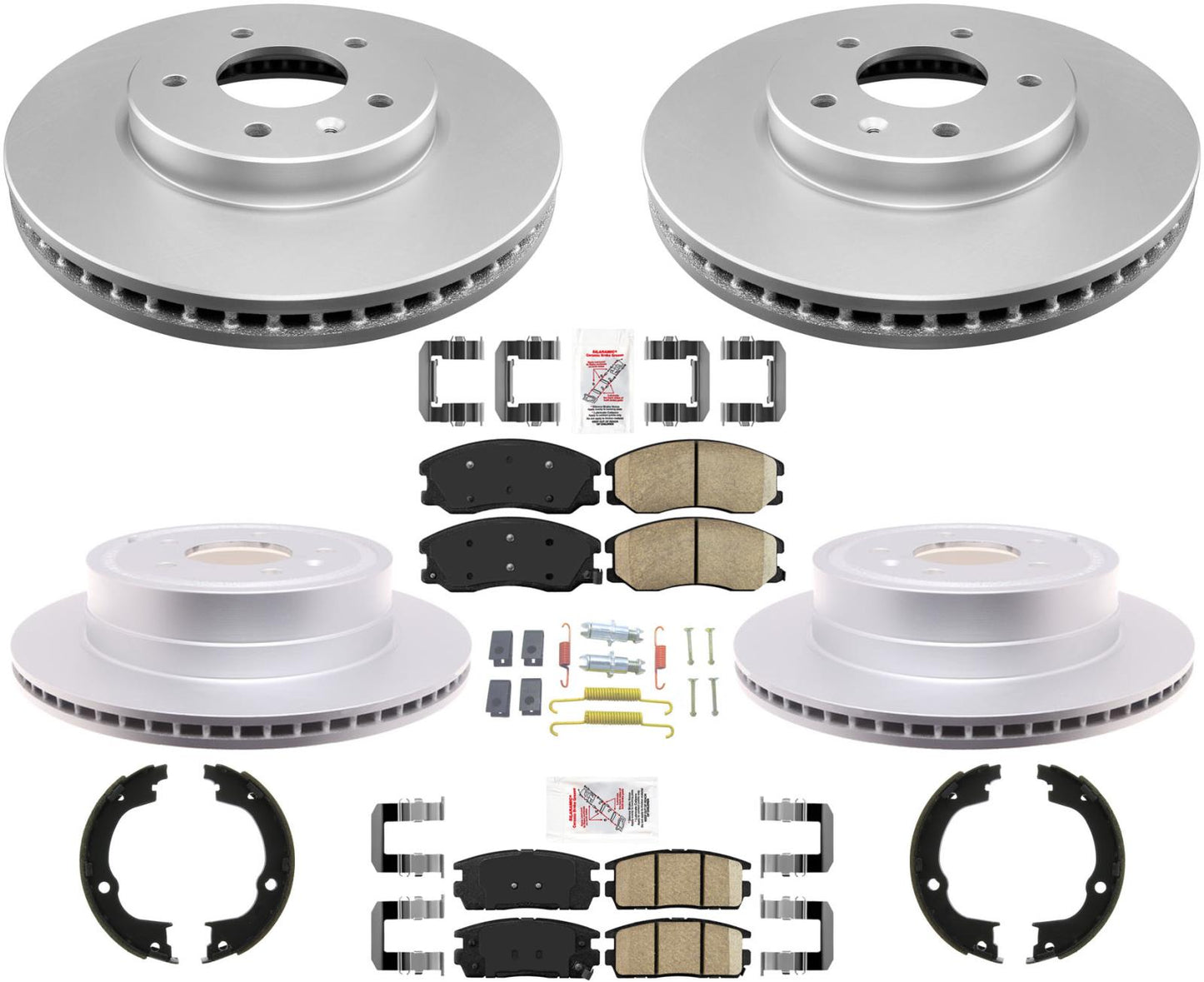 Pastillas de cerámica de rotores de freno recubiertas mejoradas para Chevrolet Captiva Sport 2008-2015