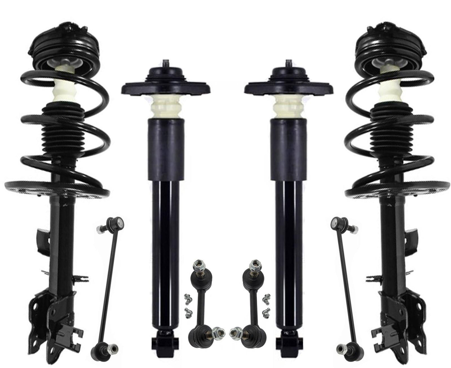 Front Struts Rear Complete Shocks & Links For Murano 2009-2014 All Wheel Drive