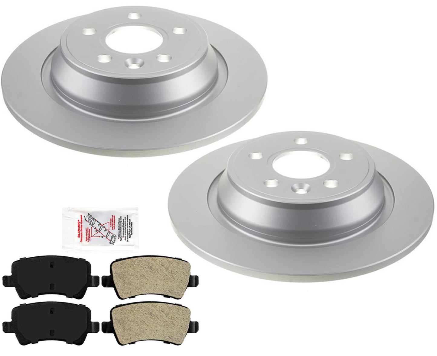 Para Land Rover Evoque 2012-2015 Rotores de freno de disco trasero Pastillas de freno de disco